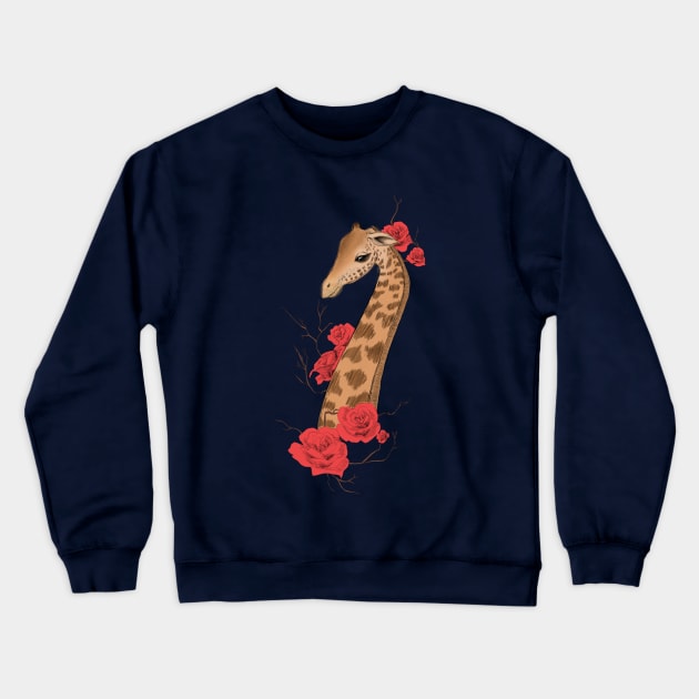 Giraffe for Sedona Crewneck Sweatshirt by ivielim